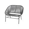 Buy cheap Smartly Engineered Steel Garden Rattan Chair No Fade For Two Person from wholesalers