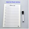 Buy cheap 8.5x11 Inch Dry Erase Self Adhesive Whiteboard Sheets PVC WGO Tape Strips from wholesalers