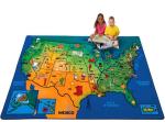 Factory Wholesale Baby Nylon Play Mat With World Map Printed For Baby Education