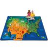 Buy cheap Factory Wholesale Baby Nylon Play Mat With World Map Printed For Baby Education Care , Size 100*100 CM from wholesalers