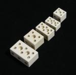High Temperature 2 Or 3 Pole 24A Steatite Ceramics Terminal Block Connector