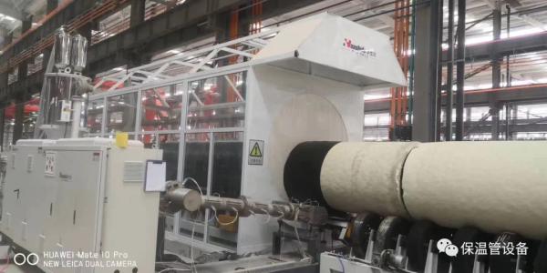 Buy cheap Prefabricated Polyurethane Spraying Insulation HDPE Winding Protective Jacket Directly Buried Steel Pipe Machine Automatic from wholesalers