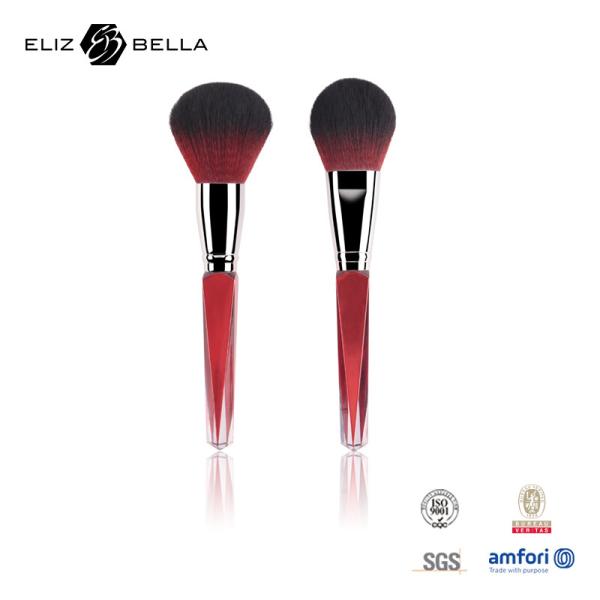 Buy cheap Makeup Large Powder Brush Plastic Handle Soft Synthetic Hair Private Label Face Brush from wholesalers