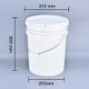Buy cheap 20L Large Wide Neck PP Material Car Wash Water Bucket with Pull-Ring Tight-Fitting Lid from wholesalers