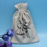 Buy cheap Cotton Fabric 8oz Canvas Drawstring Dice Bag 15*20cm from wholesalers