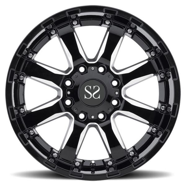 Buy cheap Ford Ranger 20 22 24 Inches Custom PCD Forged Aluminium Wheels 5 X 127 6 X 139.7 5 X 150 6 X135 Matt Black from wholesalers