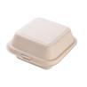 Buy cheap 6x6" Bagasse Clamshell To Go Box Take Out for Lunch from wholesalers