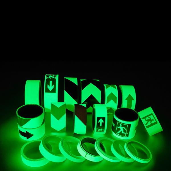 Buy cheap Custom Luminous Film Photoluminescent Tape Self-adhesive Glow in the Dark Warning Tape from wholesalers