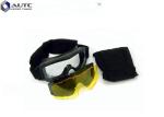 Spherical Military Style Sunglasses , Ballistic Shooting Glasses Elastic