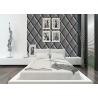 Buy cheap Diamond Pattern High Imitation Leather Wallpaper , Modern Room Wallpaper PVC Material from wholesalers