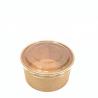 Buy cheap Sustainable 1000ML 32OZ Take Away Paper Container Salad Bowls Disposable Kraft Paper Round Bowl from wholesalers