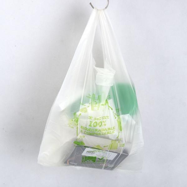 Customized Size Compostable Biodegradable Cornstarch Shopping Bags for Food