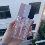 3.5ml 5ml 6ml Refillable White Square Lip Gloss Tubes Waterproof