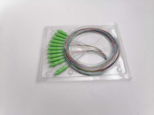 Buy cheap Unjacketed 1m SC/APC Single Mode 0.9mm Fiber Optic Pigtail from wholesalers