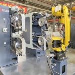 4000mm Sand Belt Robotic Polishing Machine Cell For Metal