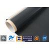 Buy cheap 0.25mm Black PTFE Coated Fiberglass Fabric , Plain Weave Fiber Glass Cloth from wholesalers