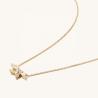 Buy cheap 925 Silver 14K Plated Necklace 18" Marquise Topaz Pendant And White CZ Diamonds from wholesalers