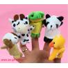 Buy cheap Cartoon Biological Animal Finger Puppet Plush Toys Child Baby Favor Dolls Christmas Gifts from wholesalers