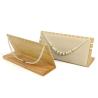 Buy cheap Rectangular Notched Edge Wooden Jewelry Display Rack Stand for Pendant from wholesalers