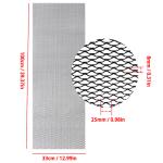 Hot Sale Hexagonal Aluminum Mesh Grill Cover Car Bumper Fender Hood Vent Grille