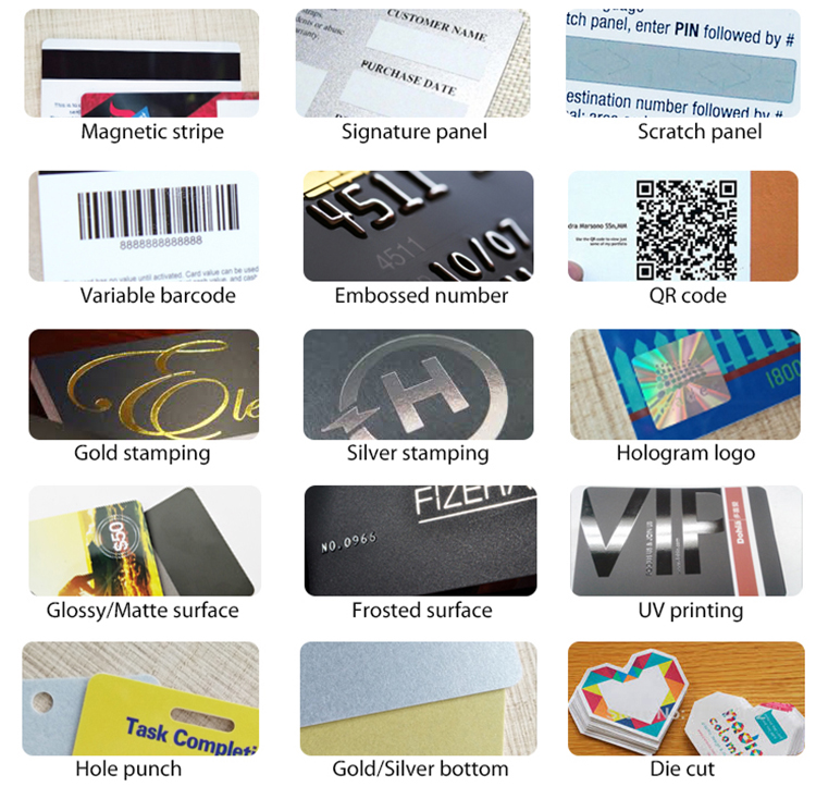 CR80 30 Mil White Plastic PVC Card , Blank Magnetic Stripe Card Hi Co for Id Badge
