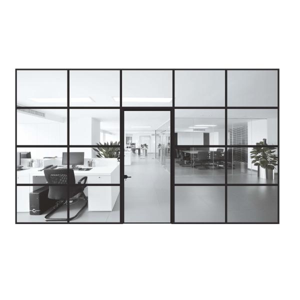 35dB Sound Insulation Coefficient Glass Sliding Doors for Advanced Production