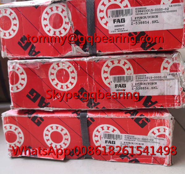 FAG Z-538854.SKL Double Row Angular Contact Ball Bearing 309515D Bearing with Split Inner Ring