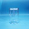 Buy cheap Transparent Food Candy Cylinder Round PET Plastic Jar Food Grade Clear Screw Lid from wholesalers