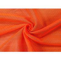 Buy cheap 90GSM 100 Percent Polyester Mesh Fabric For Shoes Neon Orange Red Color product