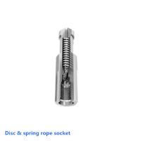 Buy cheap Standard Oil Well Wireline Tools Disc / Spring Rope Socket Slickline Connection product