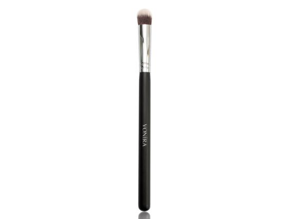 Buy cheap Precision Round Eye Shadow Makeup Brush With Matte Black Wood Handle from wholesalers