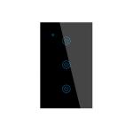 0.1mW Wifi Light Smart Switch 2 Gang Touch Wall On Off Waterproof