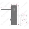Buy cheap TCP / IP Communication Coin Operated Turnstile Half Height Entry Token Machine Door from wholesalers