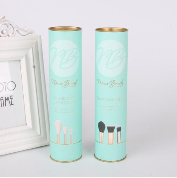 Buy cheap OEM Cosmetic Paper Tube Packaging Embossed Velvet Pillow Inserted from wholesalers