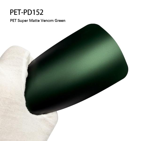 Buy cheap PET-PD152 PET Super Matte Venom Green Car Vinyl Wrap Film 7.5mil from wholesalers