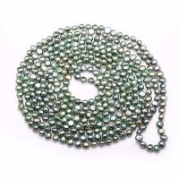 Buy cheap Green 7-8mm Freshwater Cultured Potato Shape Pearls Necklace 100 inches product