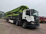 Zoomlion concrete pump truck in excellent condition.