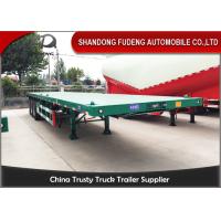 Buy cheap Carbon Steel 40 Ton Flatbed Truck Trailer BPW Axle With Air Bag Suspension product