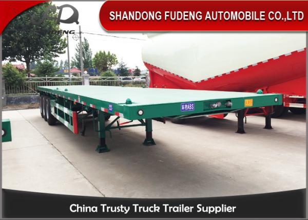Buy cheap BPW Axle 40ft Heavy Duty Flatbed Trailer With Super Single Tire Air Suspension from wholesalers
