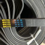 Auto 6PK Customizable EPDM Engine Ribbed Belt OEM Support Rubber Fan Belt