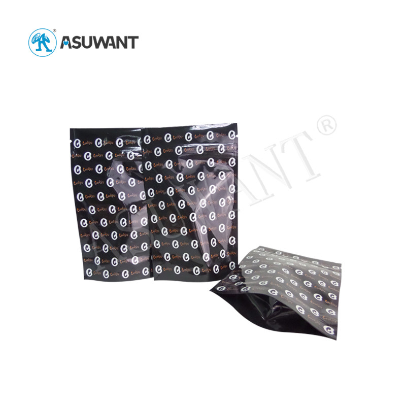 Durable Glossy Matte Stand Up Zipper Bags k Smell Proof Snack Packaging