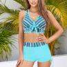 Buy cheap Solid Bandeau Swimming Suits Bikini For Women Beachwear Swimwear Baby Blue Color Upf50++ from wholesalers