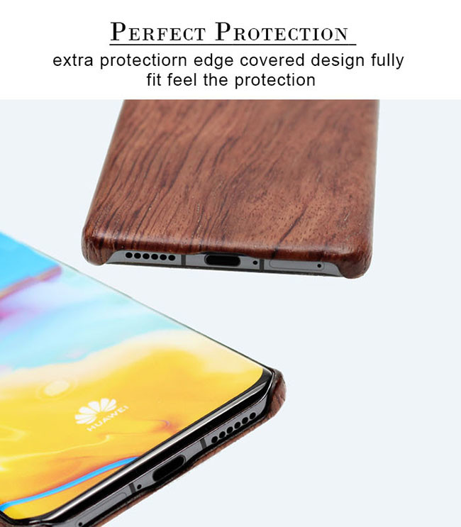 Light Weight Scratch Resistant Huawei P40 Pro Wood Phone Case
