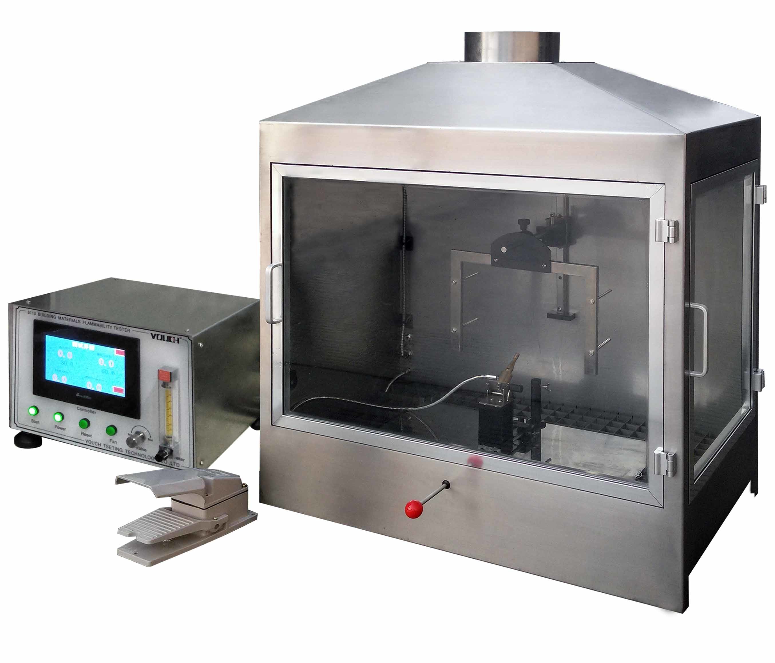 750w*500d*1100h Fire Combustion Test Equipment Standard EN ISO 11925-2 Horizontal Burning Test