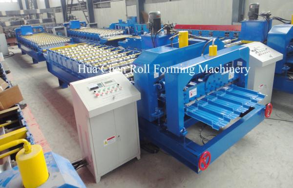 Buy cheap 45# Steel Roof Glazed Tile Roll Forming Machine With Chrome Plated from wholesalers