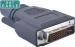 Dual Link / Single Link Industrial Cable Right Angle DVI Male To DVI Female