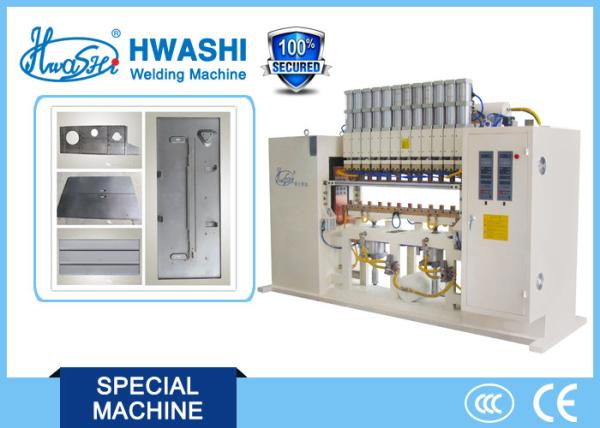 Buy cheap Drawers Sliding Guide Spot Sheet Metal Welder , Shelves Stiffener Welding Machine from wholesalers