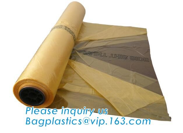 make to order painter drop dust sheet,dust proof transparent dust sheet cover made in china, transparent plastic cover s