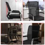 Foldable Bow-Shaped Mesh Conference Chair Simple and Modern for Comfortable