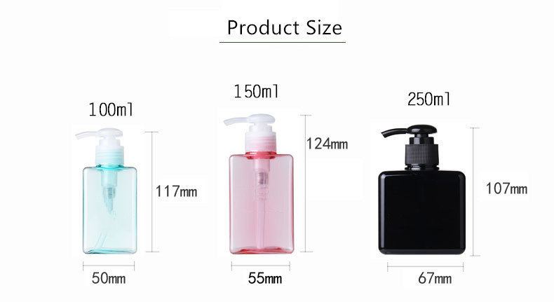 Multi Colors Lotion Pump Bottle 100ml Proper Size For Personal Care Products
